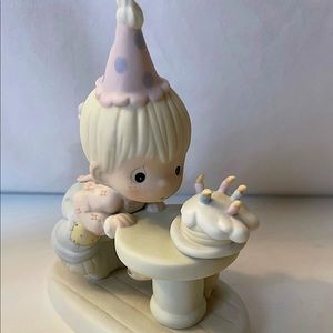 1992 Precious Moments blowing out candles figurine